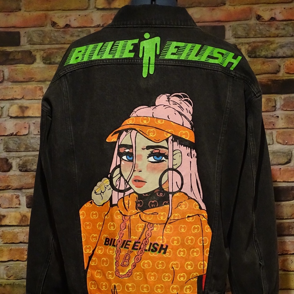 Billie Eilish Custom Denim Handpainted Jean Jacket